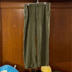 L Old Navy Green Bohemian Pants